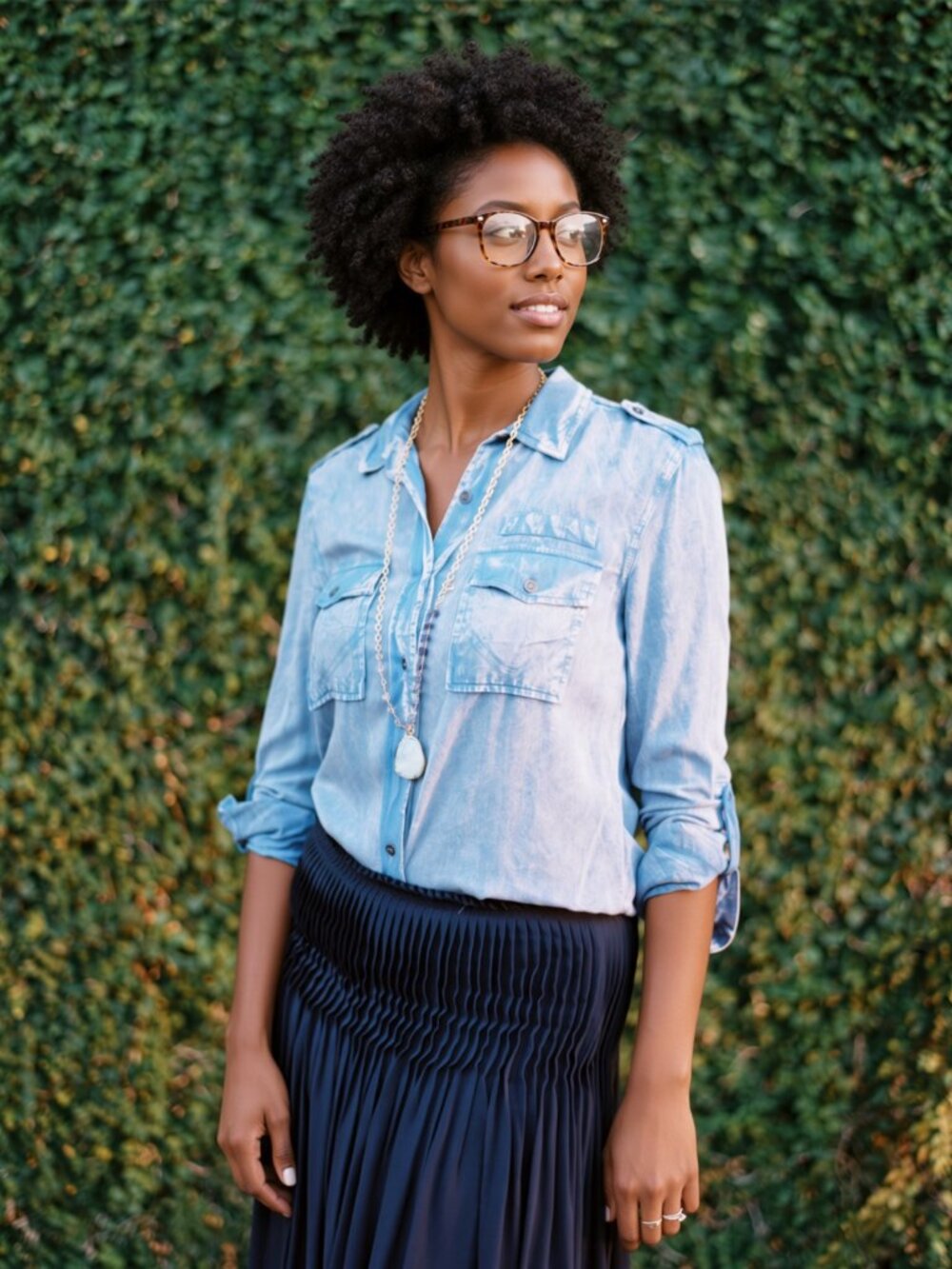 Chambray Button Down — Everly and Ace